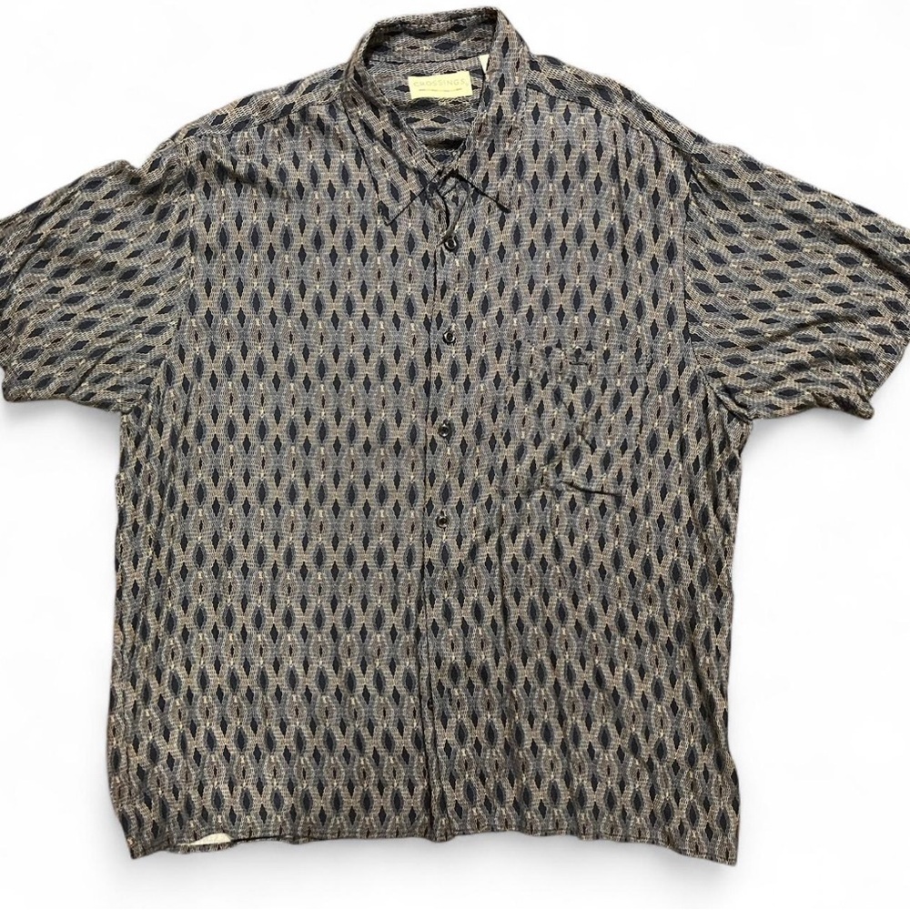 Crossings Men's Patterned Short Sleeve Shirt